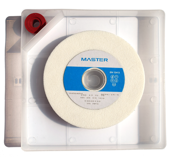 Master Grinding Wheel 150 x 13 x 31.75mm WA60 K8V - with storage box